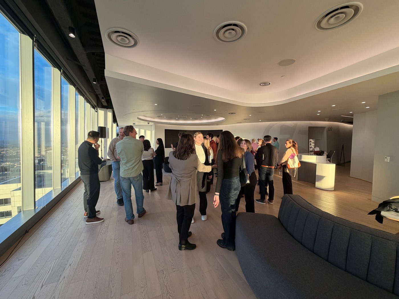Visiting employers on a career trek